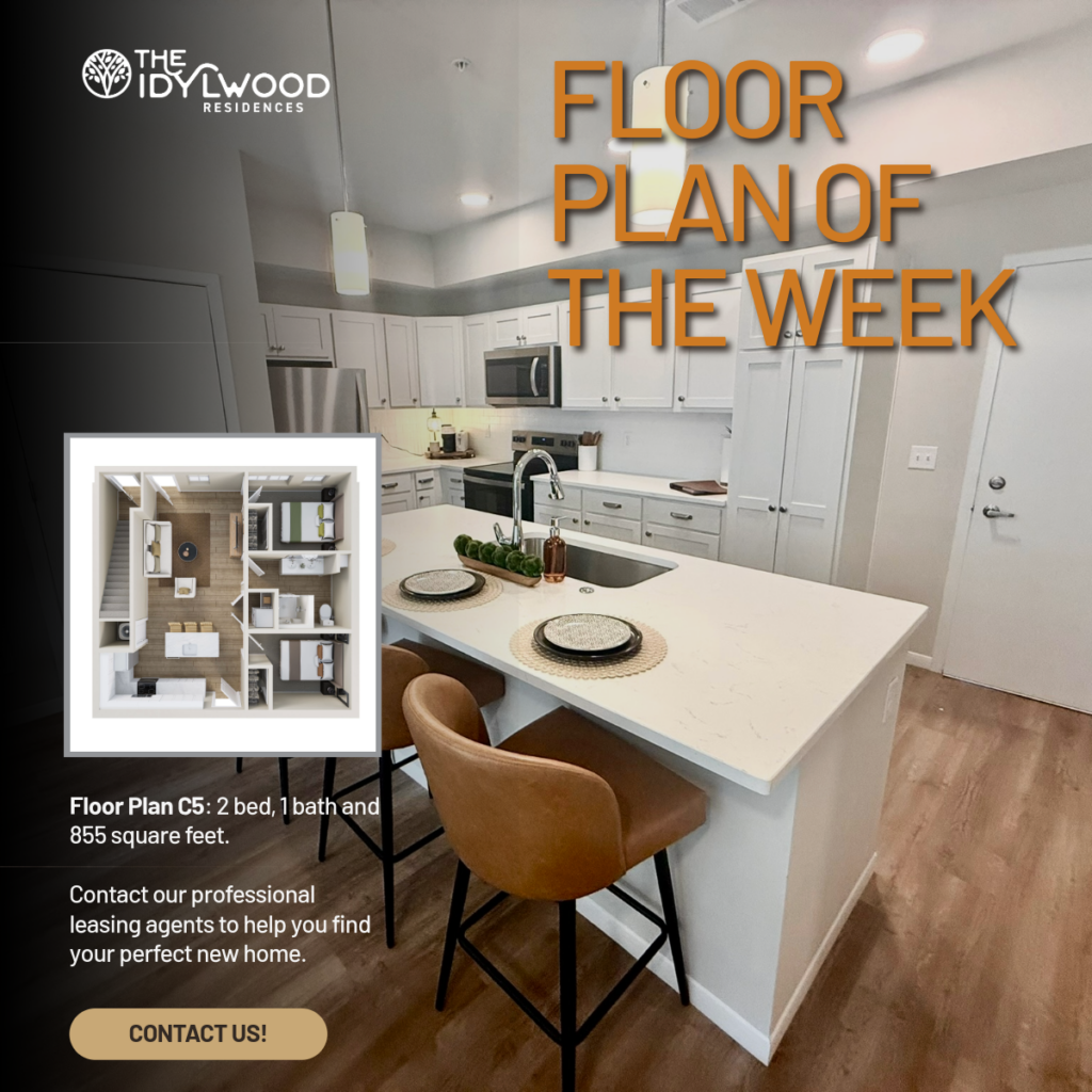 Floor plan of the week - The Idylwood Residences. Contact our team to learn more about the C5 floor plan!
